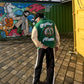 Green Crystal Clear Varsity jacket