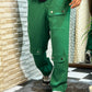 Green Cargo Pocket Pants