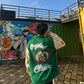 Green Crystal Clear Varsity jacket