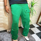 Green Cargo Pocket Pants