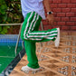 Comfy Green Baggy Fit Straight Pant