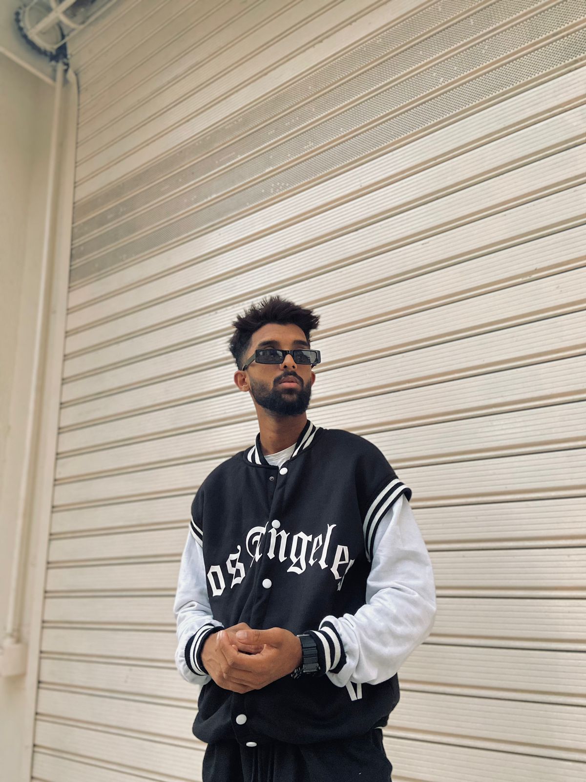 Los Angeles Thick Cotton Varsity Jacket