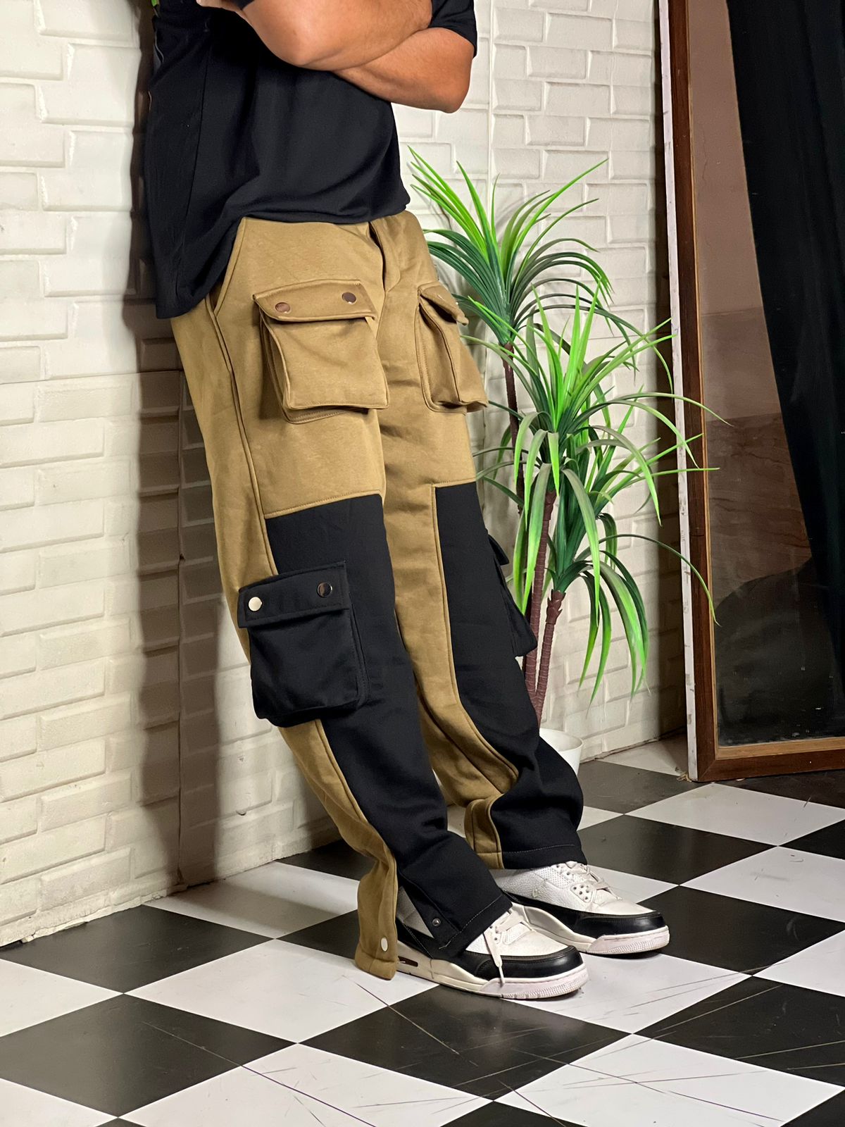 Buy Men's Cotton Cargo Multi Pocket Trousers Slim Fit Online at  desertcartINDIA