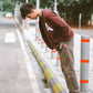 Brown 'A" letter Varsity Jacket